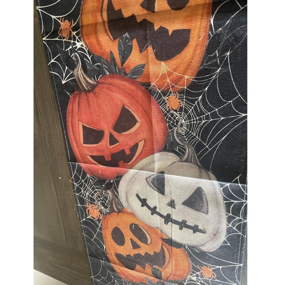 Halloween Table Runner Pumpkin Decor 13x36 Fall Holiday Cloth Party Decoration - Picture 4 of 6